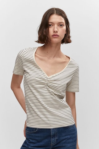 Katoenen T-shirt Ecru