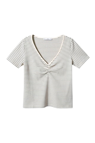Katoenen T-shirt Ecru