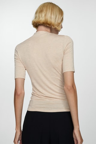 T-shirt manches courtes maille - Sable