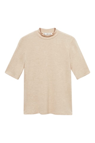 T-shirt manches courtes maille - Sable