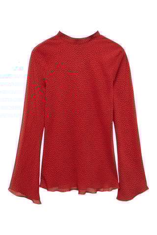 Blouse dos noeud - Rouge