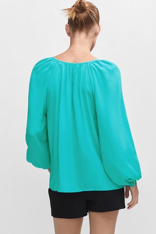 Blouse manches raglan Turquoise