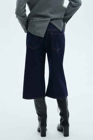 Bermuda en jean rinse wash - Bleu