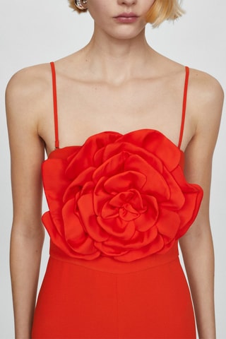Combinaison maxi-fleur - Rouge