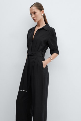Combinaison avec ceinture - Noir