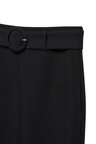 Jupe fendue ceinture Noir