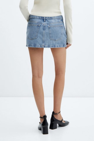 Minispijkerrok Lage Taille Blauw