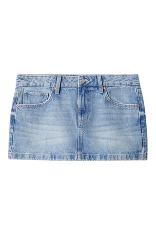Minispijkerrok Lage Taille Blauw