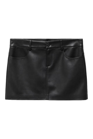Minijupe similicuir - Noir