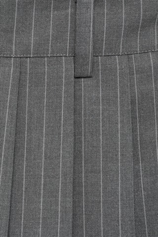 Jupe short plissée rayures tennis - Gris foncé chiné