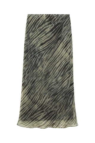 Organza Rok met Print - Groen