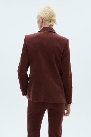 Blazer costume velours - Bordeaux