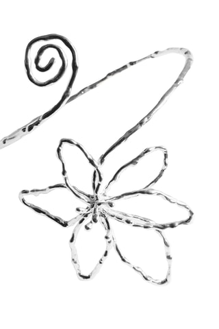 Bracelet fleur irrégulier - Argenté