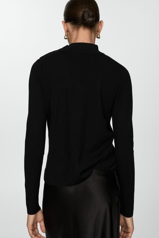 Pull-over boutons épaule - Noir
