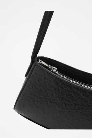 Sac ovale texturé - Noir