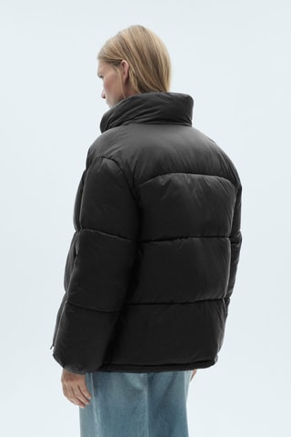 Anorak matelassé à poches - Noir