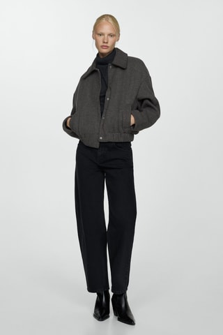 Veste maille poches - Gris