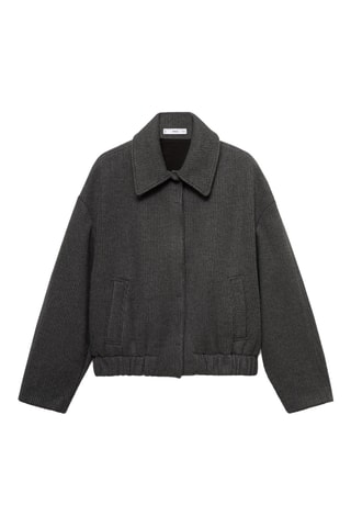 Veste maille poches - Gris