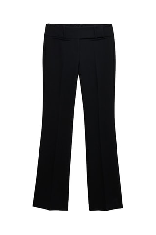 Pantalon évasé taille base - Noir