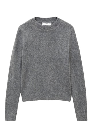 Pull-over maille manches longues - Gris