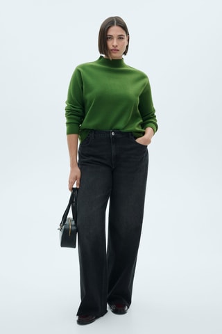 Pull-over col montant - Vert
