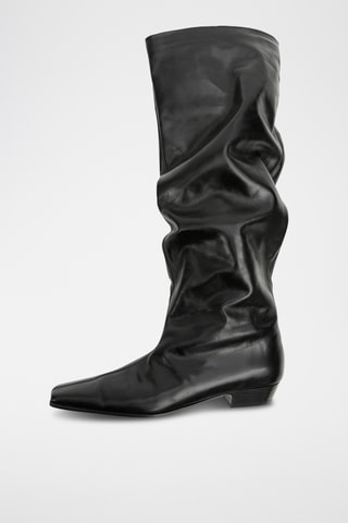 Bottes hautes cuir - Noir