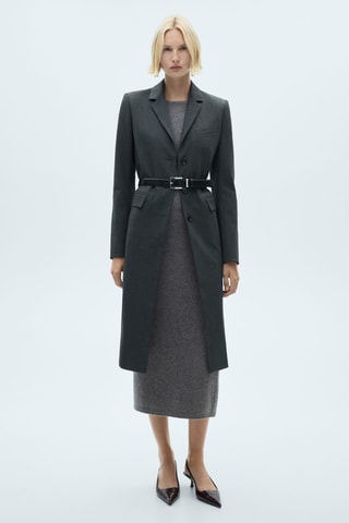 Robe midi maille - Gris