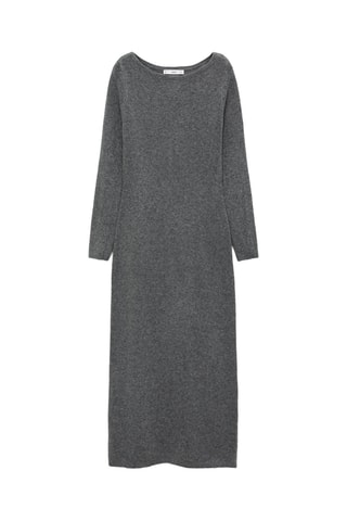 Robe midi maille - Gris