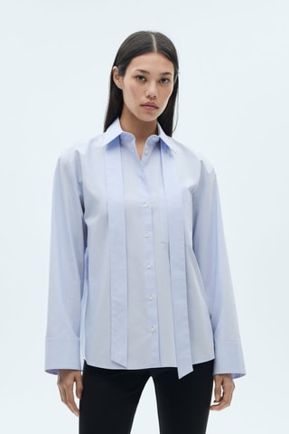Chemise nœud cravate - Bleu clair