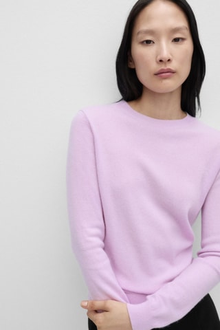 Pull-over 100 % cachemire - Violet clair