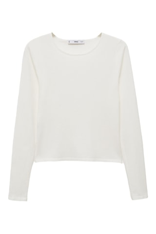 T-shirt jaspé - Ecru