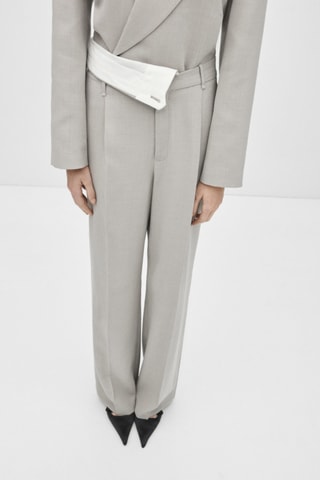 Pantalon droit costume - Gris clair