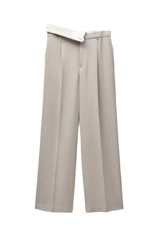 Pantalon droit costume - Gris clair