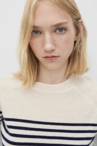Pull-over 100 % laine - Ecru