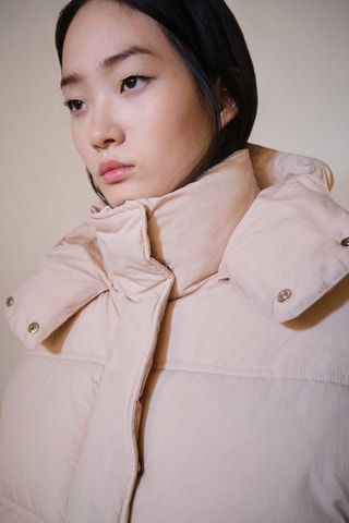 Anorak matelassé capuche - Rose