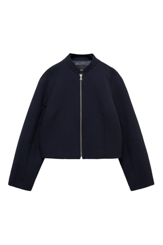 Veste bomber fermeture éclair - Bleu marine
