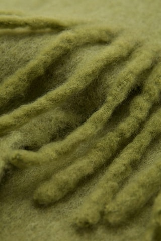 Écharpe laine mélangée franges - Vert