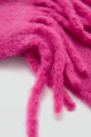 Écharpe laine mélangée franges - Rose