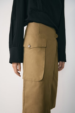 Midirok Cargozakken - Kaki