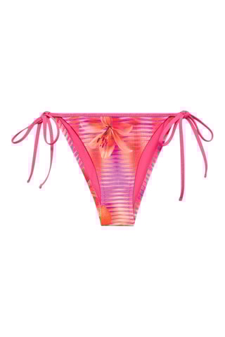 Culotte bikini en imprimé fleuri - Rose