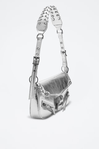 Sac porté épaule boucle - Argenté