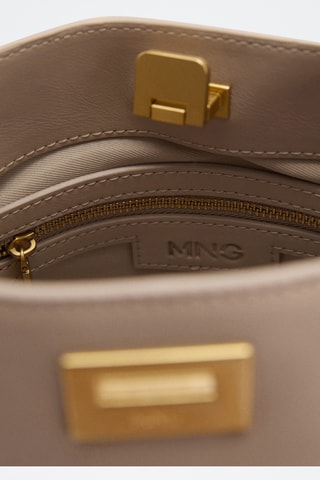 Mini sac cabas détail métallique - Marron clair