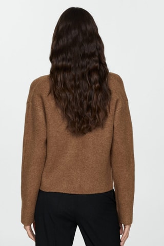 Veste maille boutons - Marron
