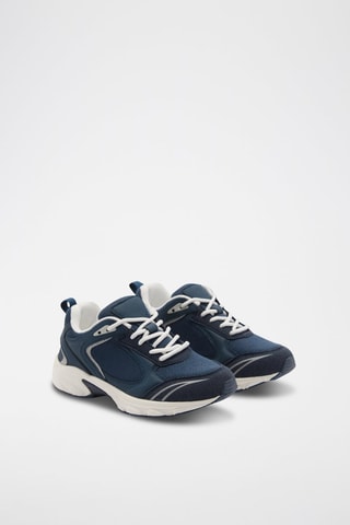 Tennis combinées à lacets - Bleu marine