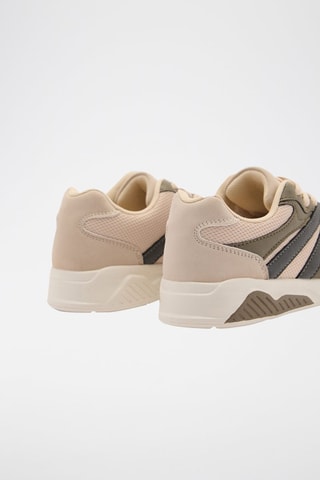 Tennis combinées à lacets - Kaki