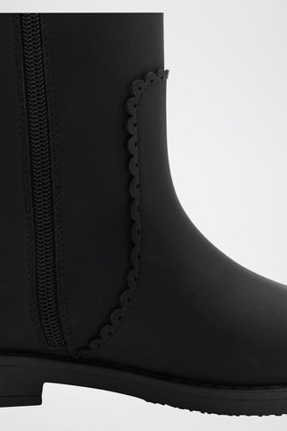 Bottes hautes plates - Noir