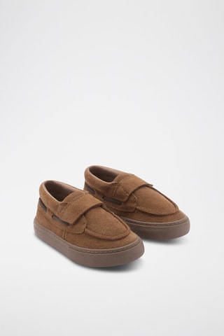 Chaussures bateau cuir - Marron