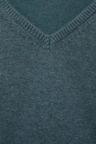 Pull-over jaspé coton - Vert foncé