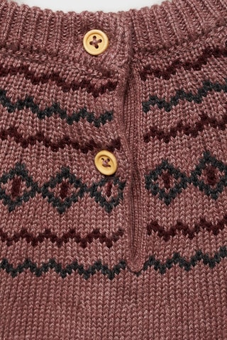 Pull-over jacquard - Bordeaux