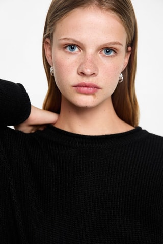 Pull-over maille - Noir